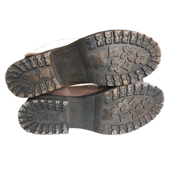 Tara M. Tori Brown Burnished Leather Convertible Fold Over Boot Size 9.5 - Picture 11 of 11